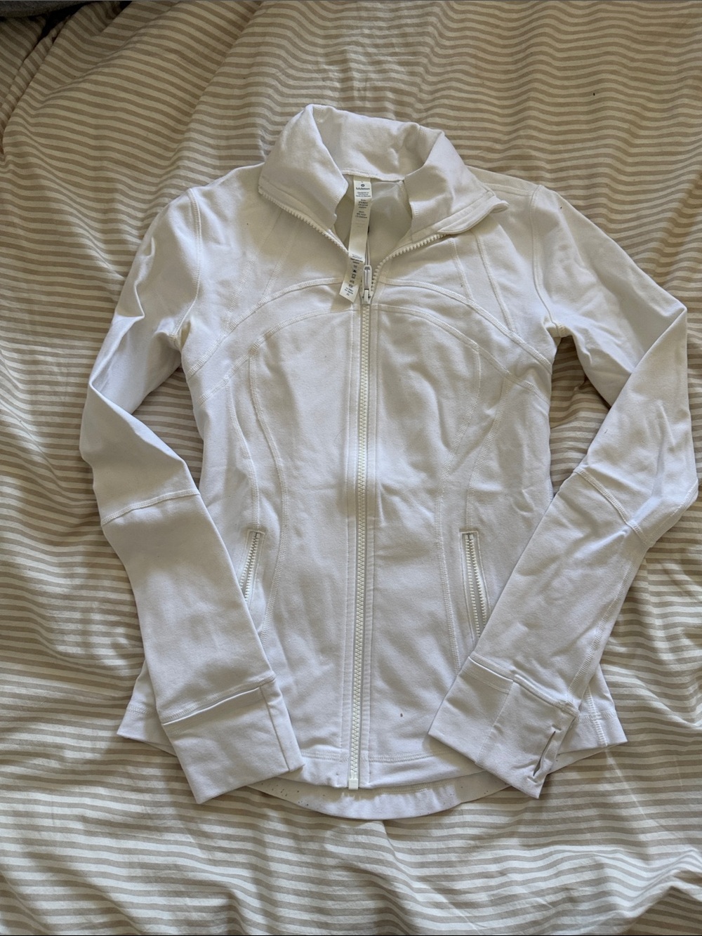 Lululemon white define jacket size 4